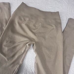 Alphalete Taupe High-Waisted Leggings